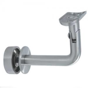 Stainless Steel glass satin plat tube removable stair Handrail bracket