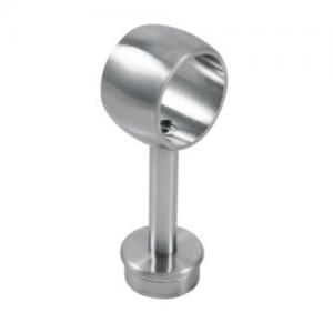 Wall mount handrail bracket for round pipe