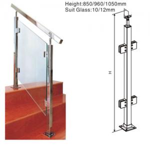 Glass stair railing/clear glass stainless steel railing systems