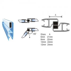 PVC Magnetic Glass Seal Strip Shower Door Strips