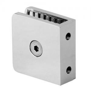 Square Floor/Wall To Glass Clip Connector For Holding Glass