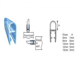 Water Bar PVC Water Preventing Bar Shower Door Seal