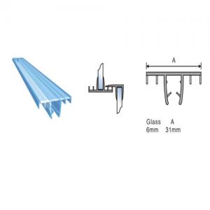 PVC Bath Shower Screen Door Seals For 6-19mm Glass, Shower Door Seals,Waterproof non-magnetic Strips