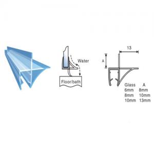 PVC Bath Shower Screen Door Seals For 6-19mm Glass, Shower Door