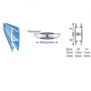 PVC Bath Shower Screen Door Seals For 6-19mm Glass, Shower Door Seals,Waterproof non-magnetic Strips