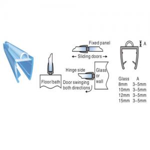 Clear Plastic Shower Door Seal Strip