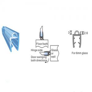 Shower Sealing strip/ sliding Glass Door Shower Seal/Shower transparent PVC profile