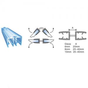 Water Bar PVC Water Preventing Bar Shower Door Seal