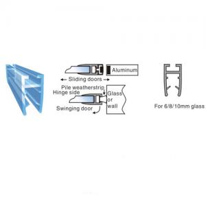 Rubber Seal Waterproof Strip For Glass Shower Room